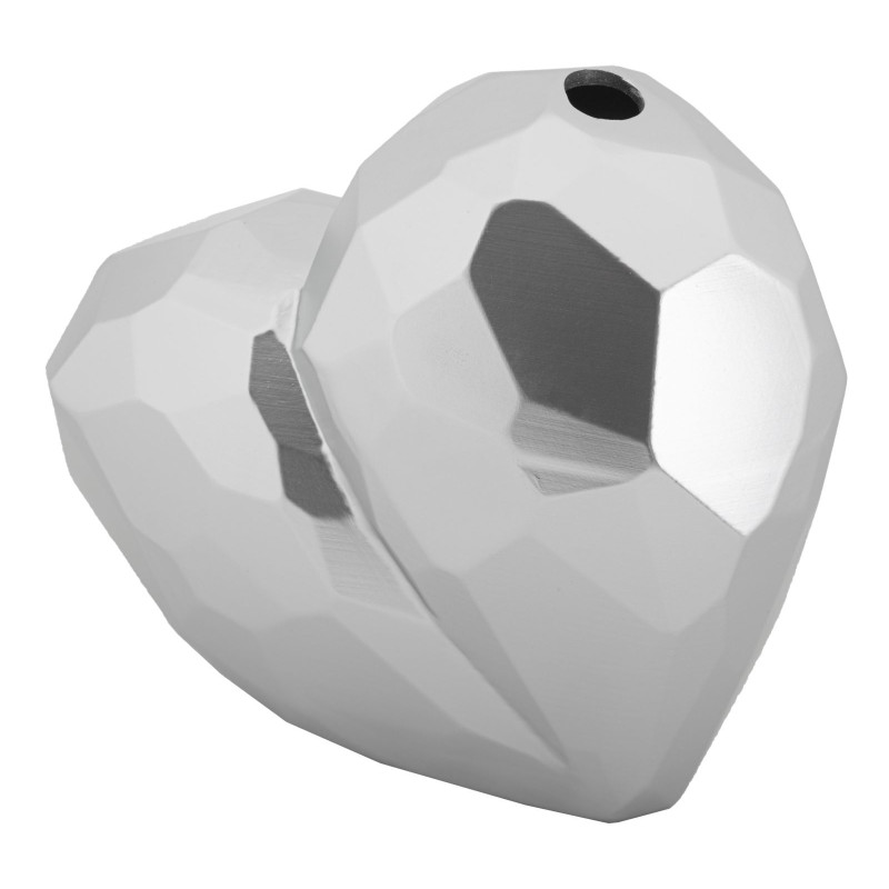 Vase moderne chic Coeur Résine Argenté Heart 