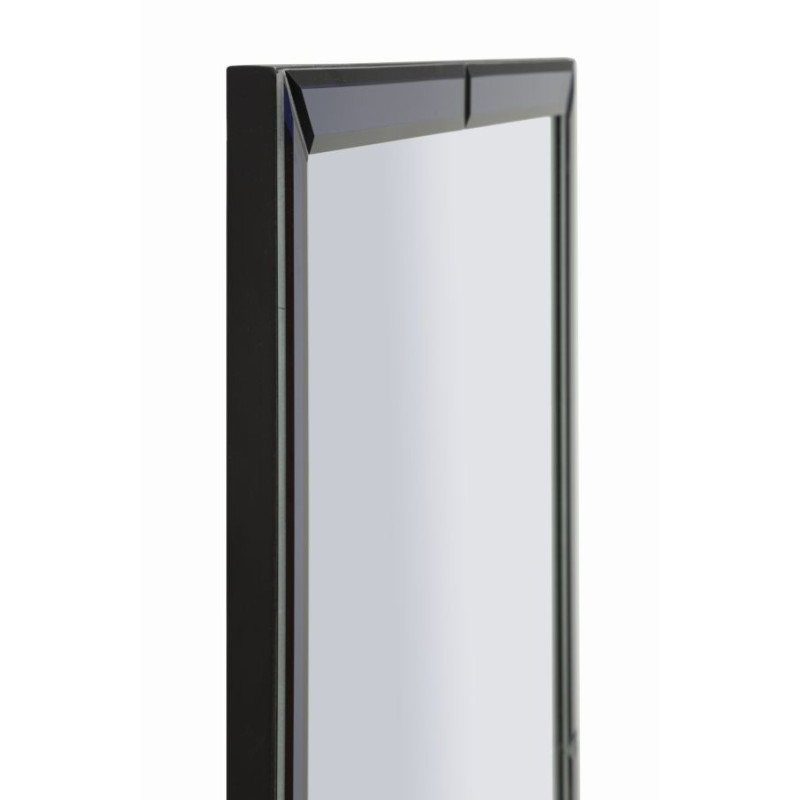 Grand Miroir mural oriental chic Rectangulaire 55x150 Bois MDF Bleu Riyad 