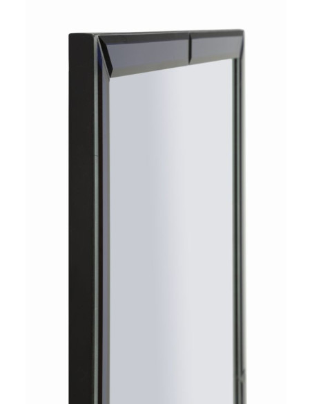 Grand Miroir mural oriental chic Rectangulaire 55x150 Bois MDF Bleu Riyad 