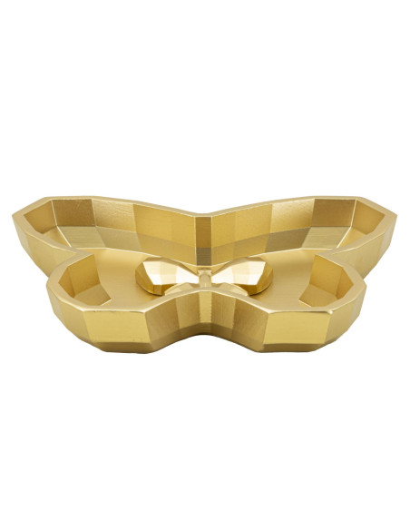 Vide poche moderne chic Papillon Résine Doré Butterfly 