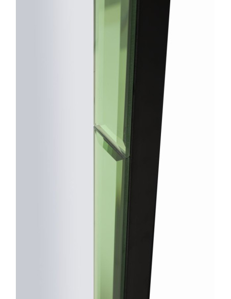 Grand Miroir mural oriental chic Arrondi 55x150 Bois MDF Vert Baku 