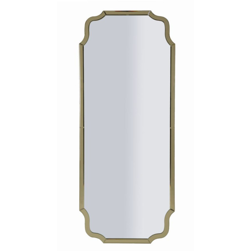 Grand Miroir mural oriental chic Rectangulaire 60x150 Bois MDF Doré Istanbul 