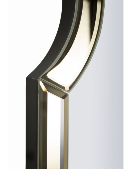 Grand Miroir mural oriental chic Rectangulaire 60x150 Bois MDF Doré Istanbul 