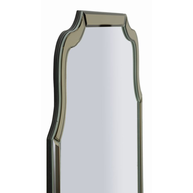 Grand Miroir mural oriental chic Rectangulaire 60x90 Bois MDF Doré Istanbul 