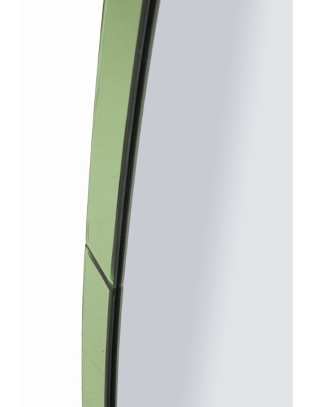 Grand Miroir mural oriental chic Ovale 55x150 Bois MDF Vert Amman 