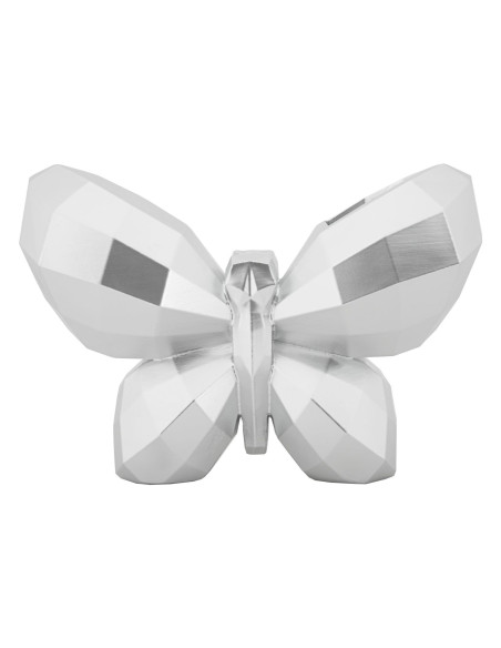 Vase moderne chic Papillon Résine Argenté Butterfly 