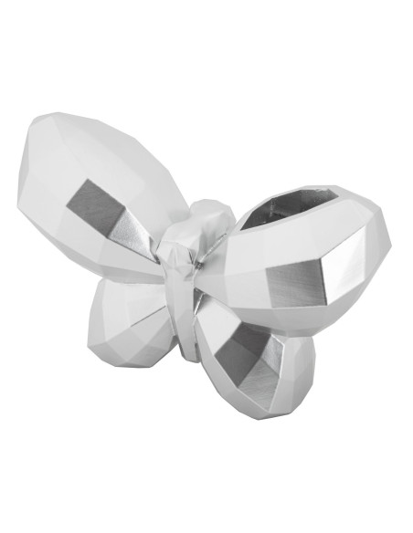 Vase moderne chic Papillon Résine Argenté Butterfly 