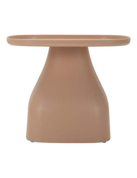 Table d'appoint moderne Carrée Hauteur 38 cm Polypropylène Rose Gia 