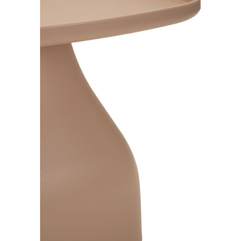 Table d'appoint moderne Carrée Hauteur 38 cm Polypropylène Rose Gia 