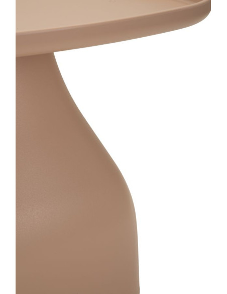 Table d'appoint moderne Carrée Hauteur 38 cm Polypropylène Rose Gia 