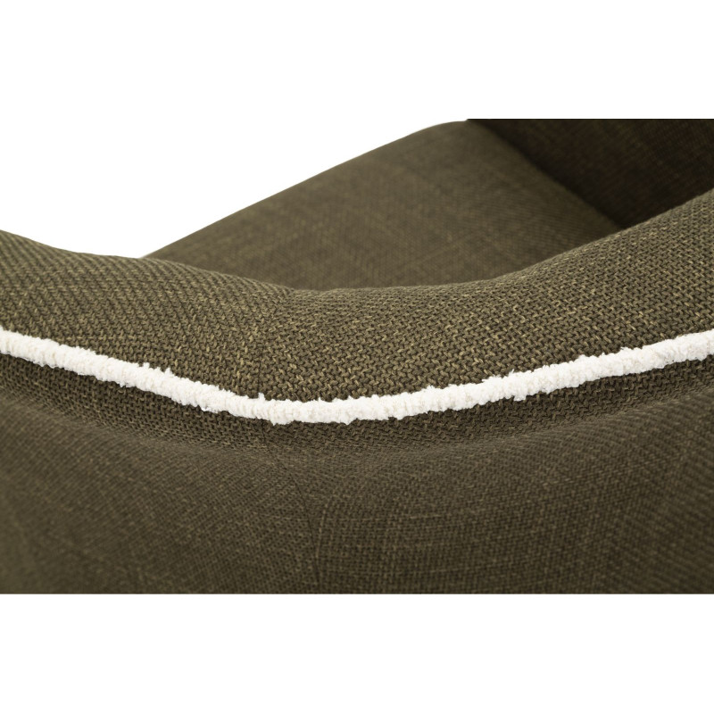 Fauteuil pivotant moderne chic Tissu Vert Blanc Siena 