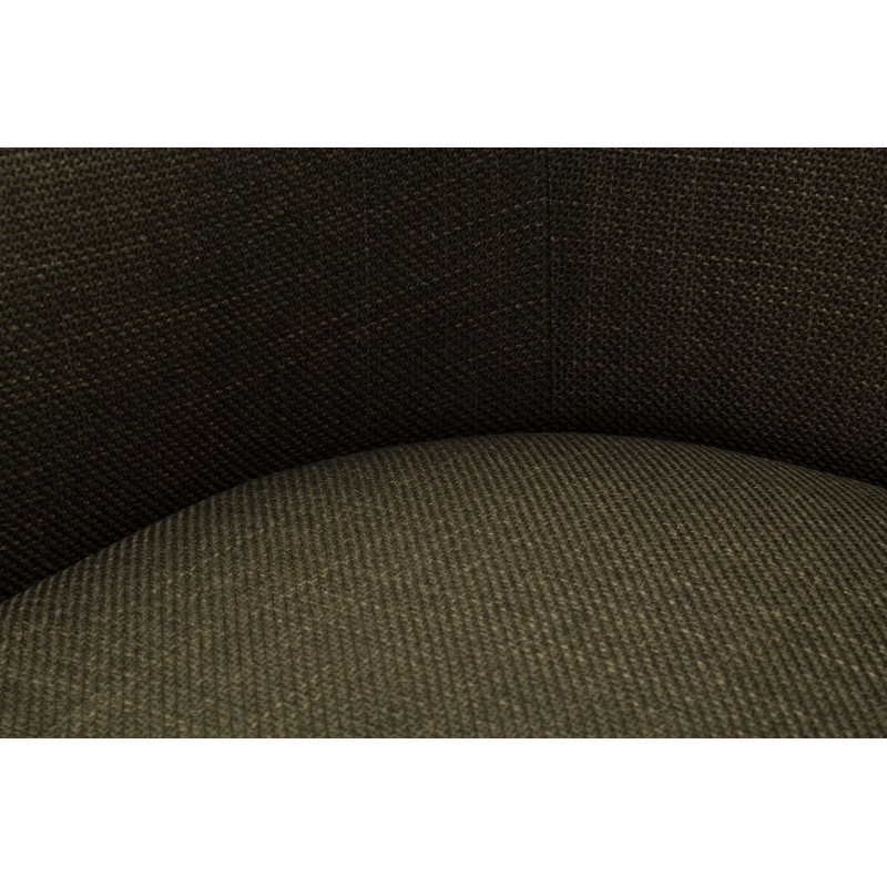 Fauteuil pivotant moderne chic Tissu Vert Blanc Siena 