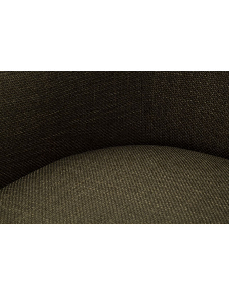 Fauteuil pivotant moderne chic Tissu Vert Blanc Siena 