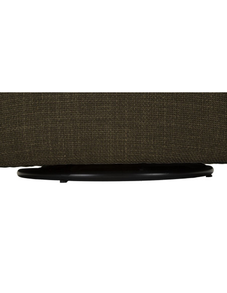 Fauteuil pivotant moderne chic Tissu Vert Blanc Siena 