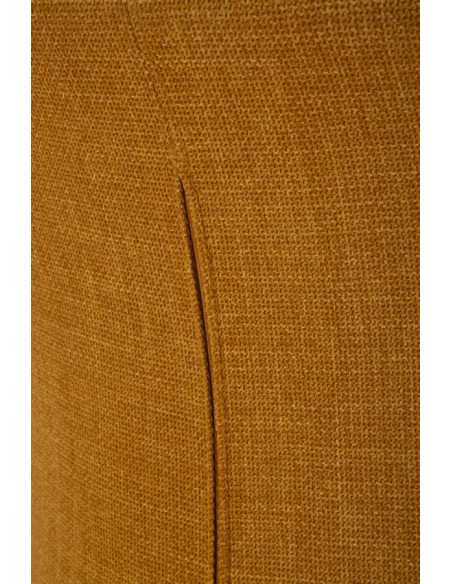 Fauteuil pivotant moderne chic Tissu Jaune moutarde Blanc Siena 