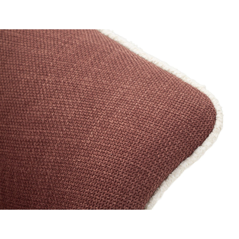 Fauteuil pivotant moderne chic Tissu Rouge bordeaux Blanc Siena 