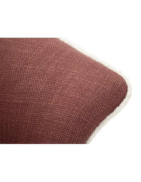 Fauteuil pivotant moderne chic Tissu Rouge bordeaux Blanc Siena 