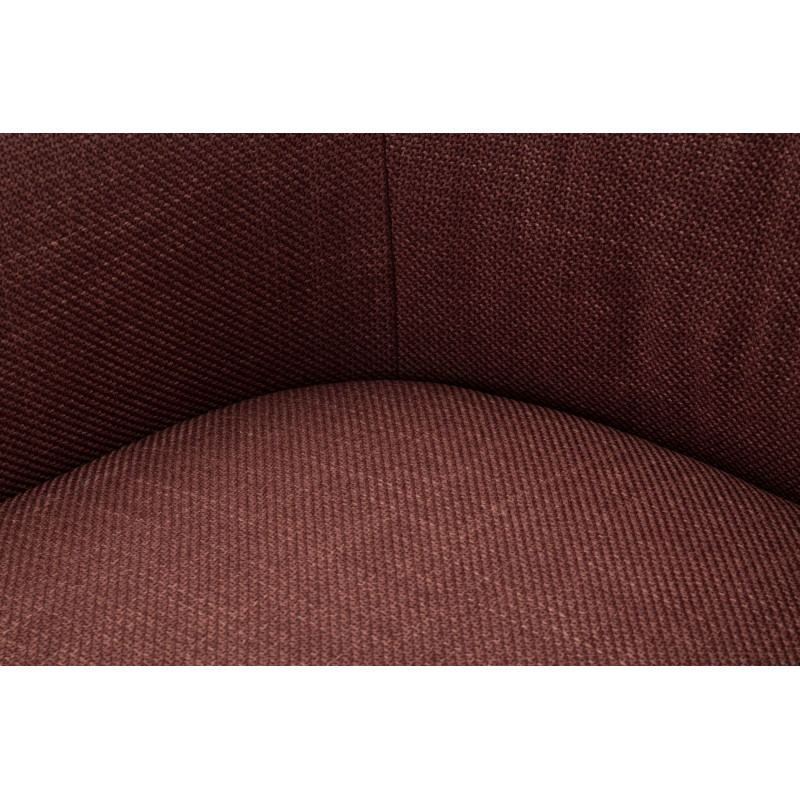 Fauteuil pivotant moderne chic Tissu Rouge bordeaux Blanc Siena 
