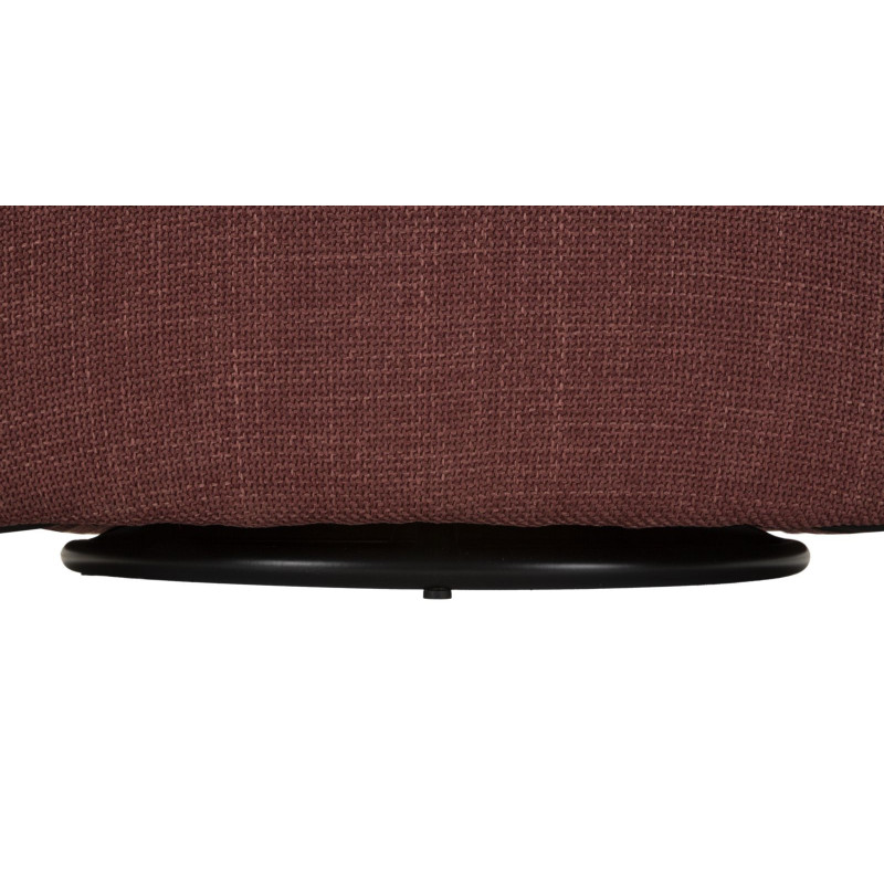Fauteuil pivotant moderne chic Tissu Rouge bordeaux Blanc Siena 