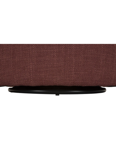 Fauteuil pivotant moderne chic Tissu Rouge bordeaux Blanc Siena 
