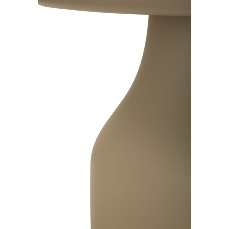 Table d'appoint moderne Carrée Hauteur 50 cm Polypropylène Beige Gia 