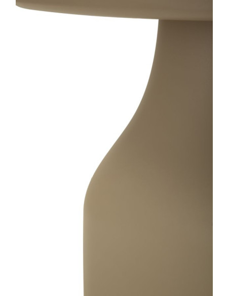 Table d'appoint moderne Carrée Hauteur 50 cm Polypropylène Beige Gia 