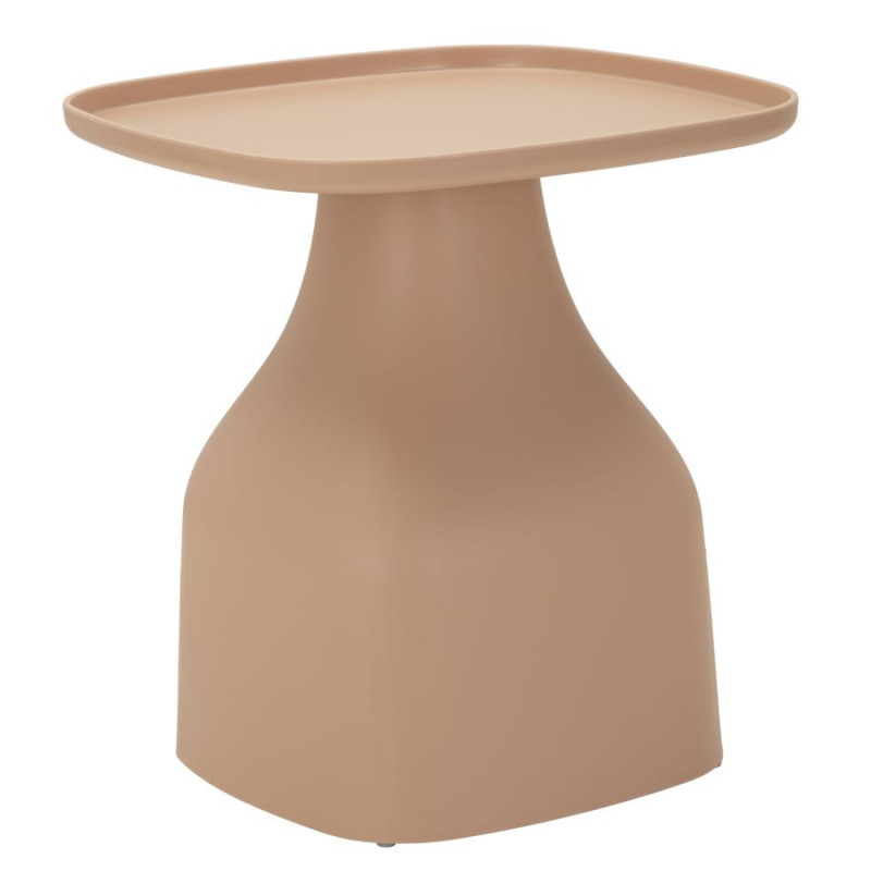 Table d'appoint moderne Carrée Hauteur 50 cm Polypropylène Rose Gia 