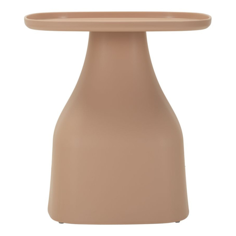 Table d'appoint moderne Carrée Hauteur 50 cm Polypropylène Rose Gia 