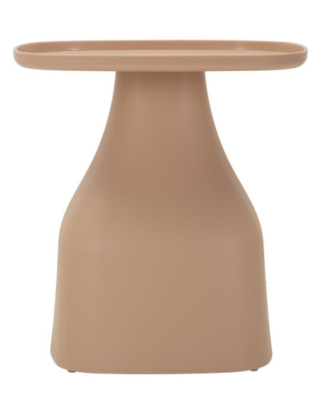 Table d'appoint moderne Carrée Hauteur 50 cm Polypropylène Rose Gia 
