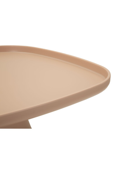 Table d'appoint moderne Carrée Hauteur 50 cm Polypropylène Rose Gia 
