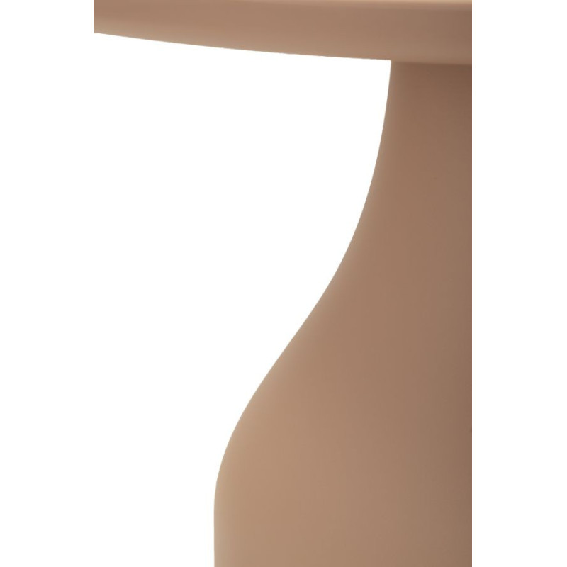 Table d'appoint moderne Carrée Hauteur 50 cm Polypropylène Rose Gia 