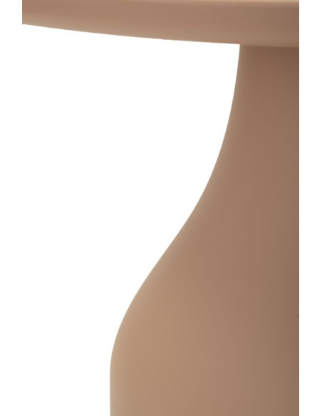 Table d'appoint moderne Carrée Hauteur 50 cm Polypropylène Rose Gia 