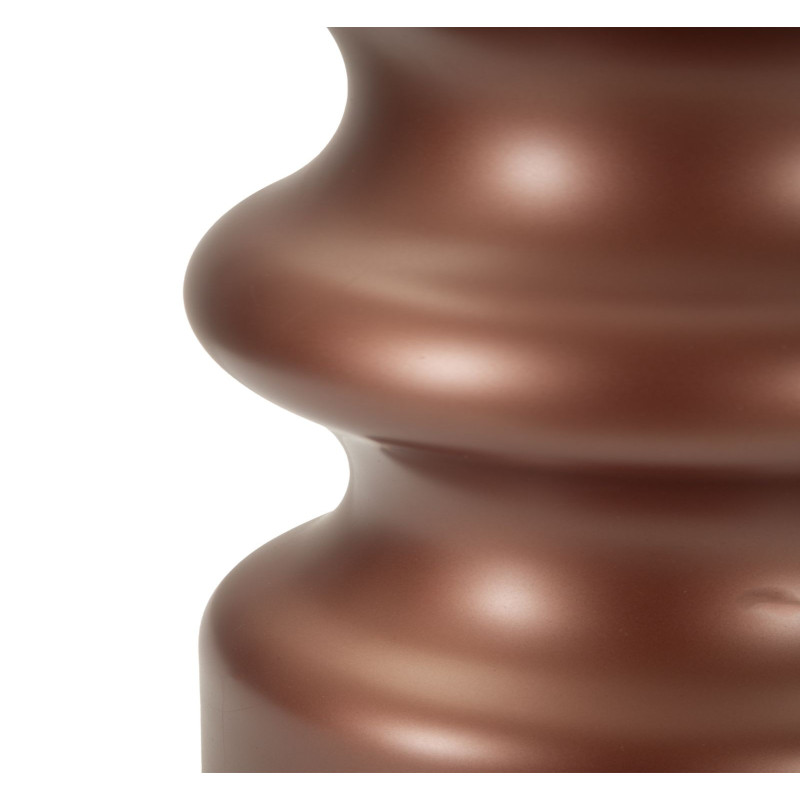 Lampe à poser glamour chic Hauteur 56 cm Verre Marron Tissu Beige Métal Doré Rosenthal 