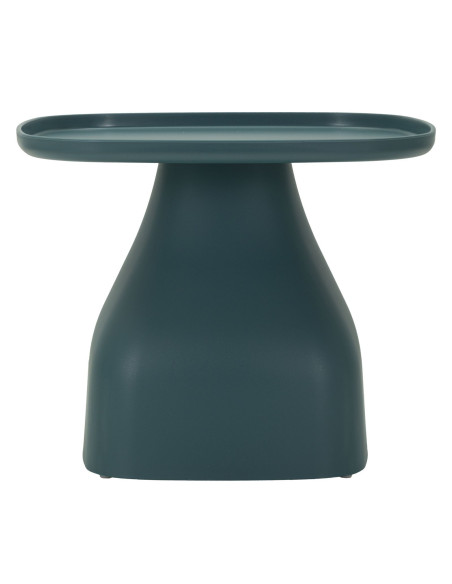 Table d'appoint moderne Carrée Hauteur 38 cm Polypropylène Bleu Gia 