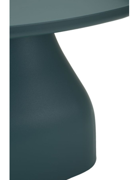 Table d'appoint moderne Carrée Hauteur 38 cm Polypropylène Bleu Gia 