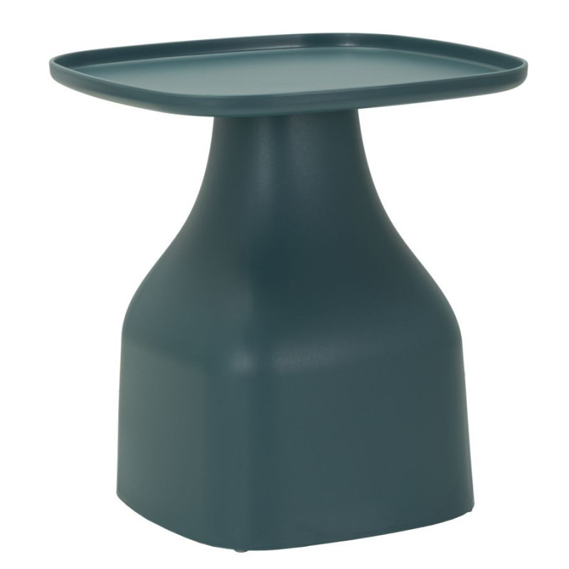 Table d'appoint moderne Carrée Hauteur 50 cm Polypropylène Bleu Gia 