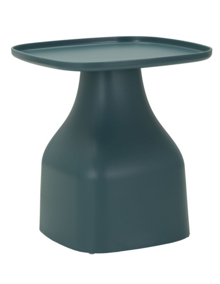 Table d'appoint moderne Carrée Hauteur 50 cm Polypropylène Bleu Gia 