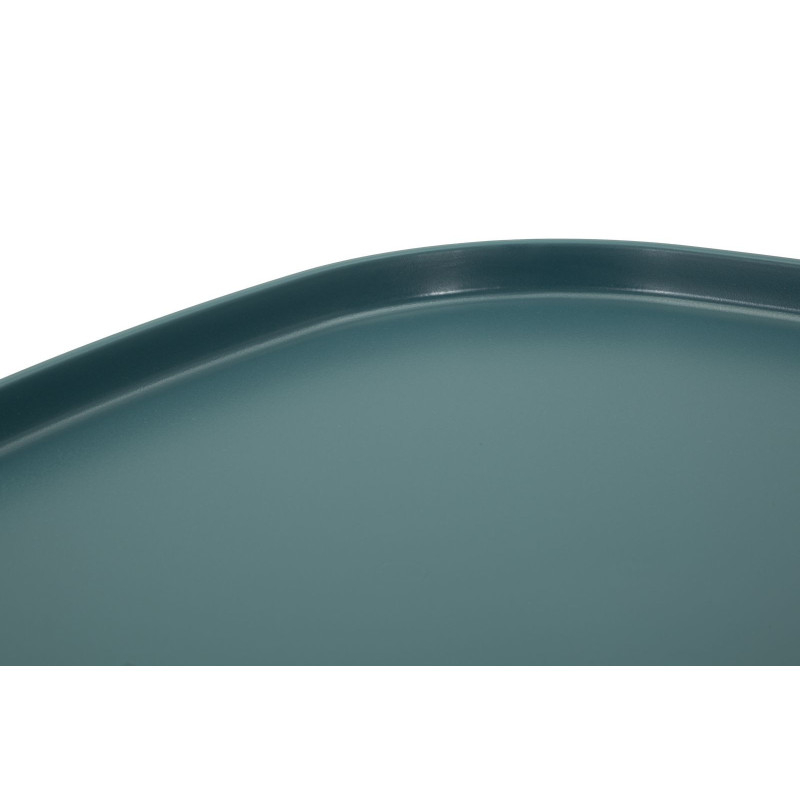 Table d'appoint moderne Carrée Hauteur 50 cm Polypropylène Bleu Gia 