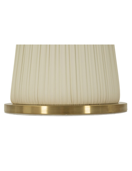 Table d'appoint moderne chic Ronde 60 cm Céramique Blanc Effet marbre Métal Blanc crème Doré Nova 