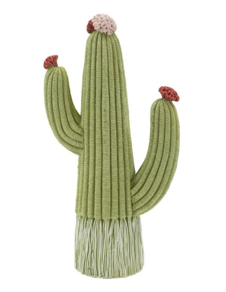 Statuette déco originale Cactus Hauteur 25 cm Résine Vert Cactacee 