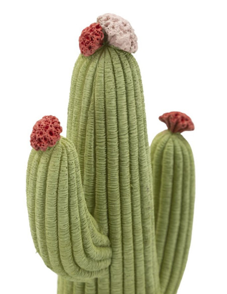 Statuette déco originale Cactus Hauteur 25 cm Résine Vert Cactacee 