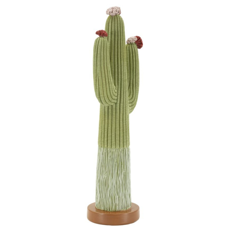 Grande Statuette déco originale Cactus Hauteur 45 cm Résine Vert Cactacee 