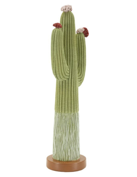 Grande Statuette déco originale Cactus Hauteur 45 cm Résine Vert Cactacee 