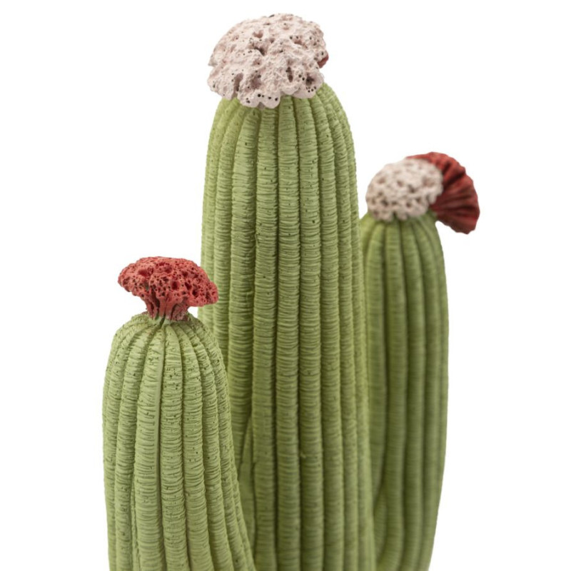 Grande Statuette déco originale Cactus Hauteur 45 cm Résine Vert Cactacee 