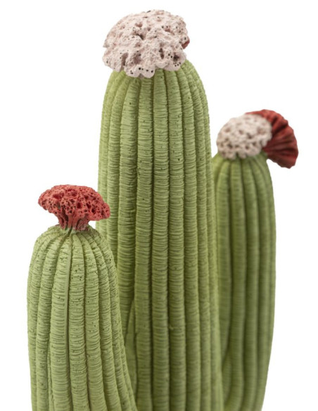 Grande Statuette déco originale Cactus Hauteur 45 cm Résine Vert Cactacee 
