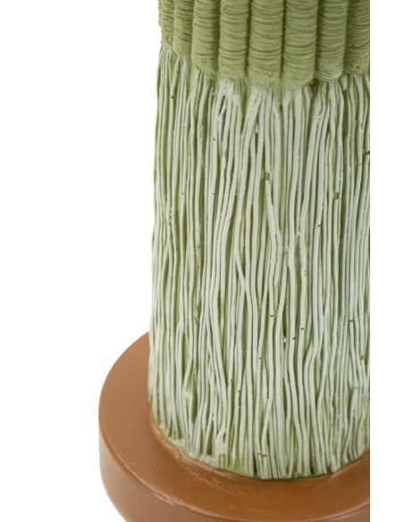 Grande Statuette déco originale Cactus Hauteur 45 cm Résine Vert Cactacee 