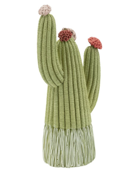 Statuette déco originale Cactus Hauteur 20 cm Résine Vert Cactacee 