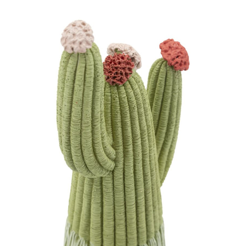Statuette déco originale Cactus Hauteur 20 cm Résine Vert Cactacee 