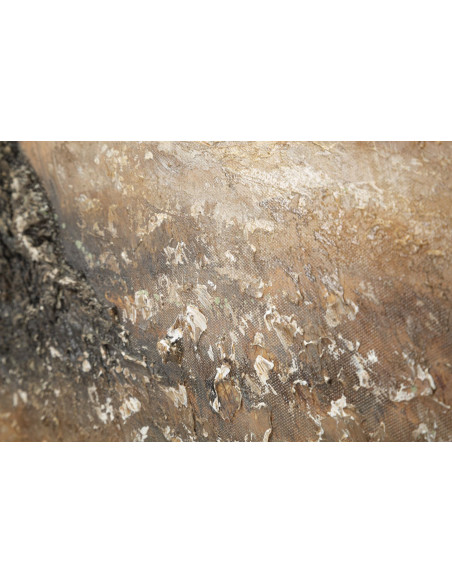 Grande Toile murale peinte moderne Oliviers 120x80 Olivo C 