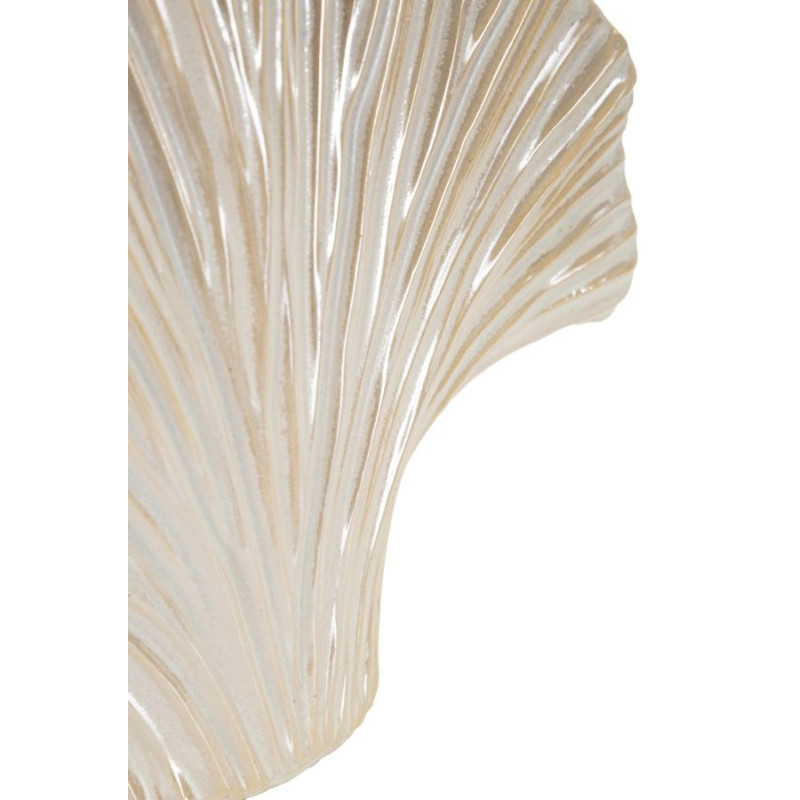 Vase style art déco Éventail 27 cm Céramique Perle Effet nacré Perly 